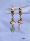 New Designer Regular Wear Golden Earrings Collection E455